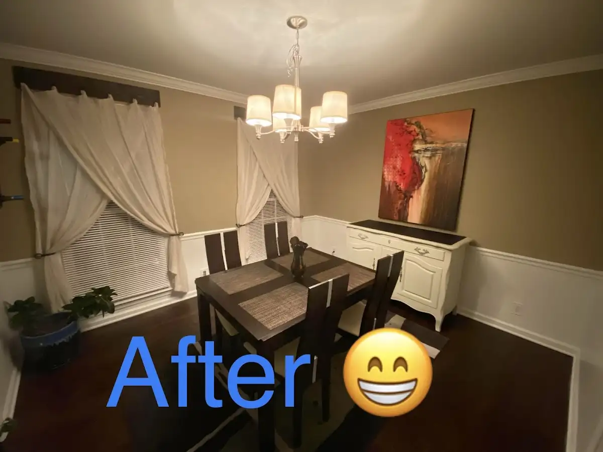 Professional dining room restoration after water damage in Mount Pleasant